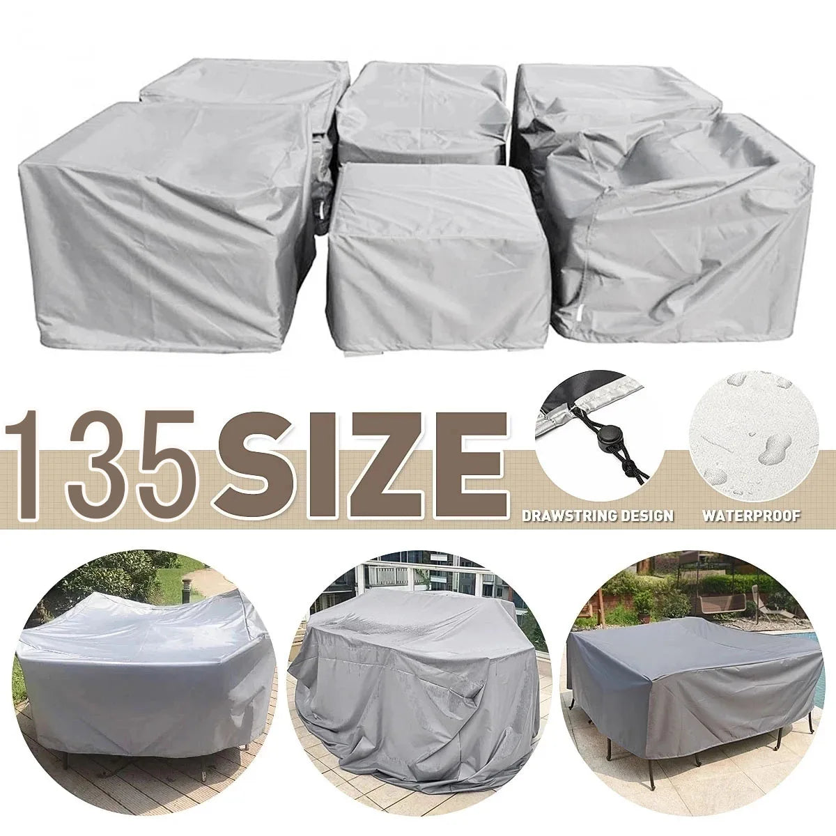 Heavy Duty Waterproof Furniture Cover