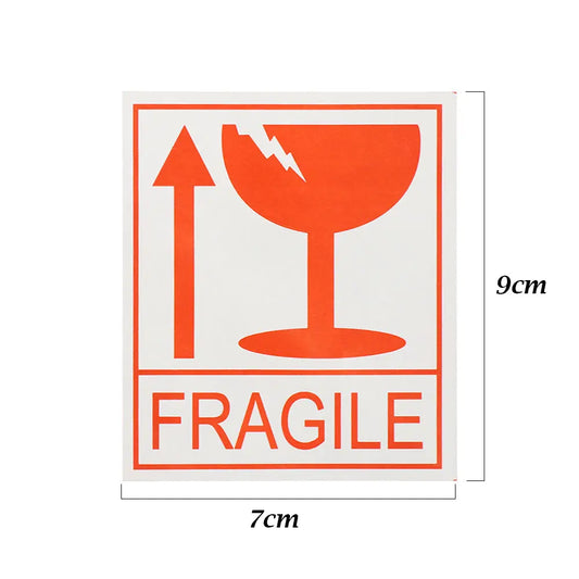 Fragile warning label