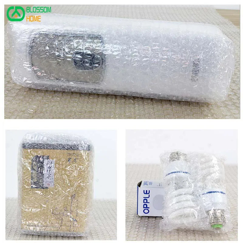 several items wrapped in bubble wrap