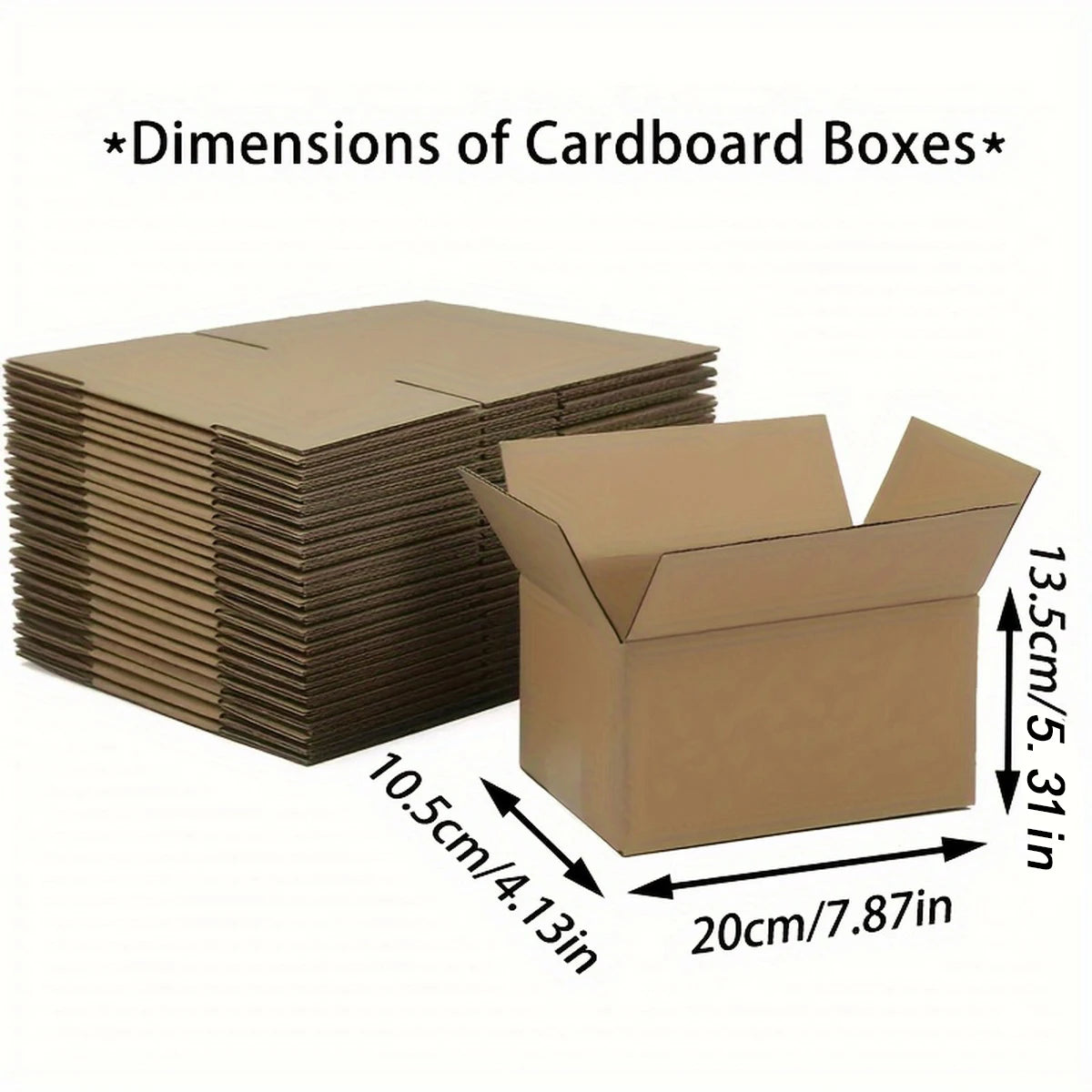 Corrugated Moving Boxes 7.87" x 4.13" x 5.31"