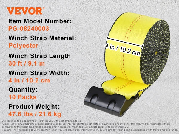 VEVOR Winch Straps