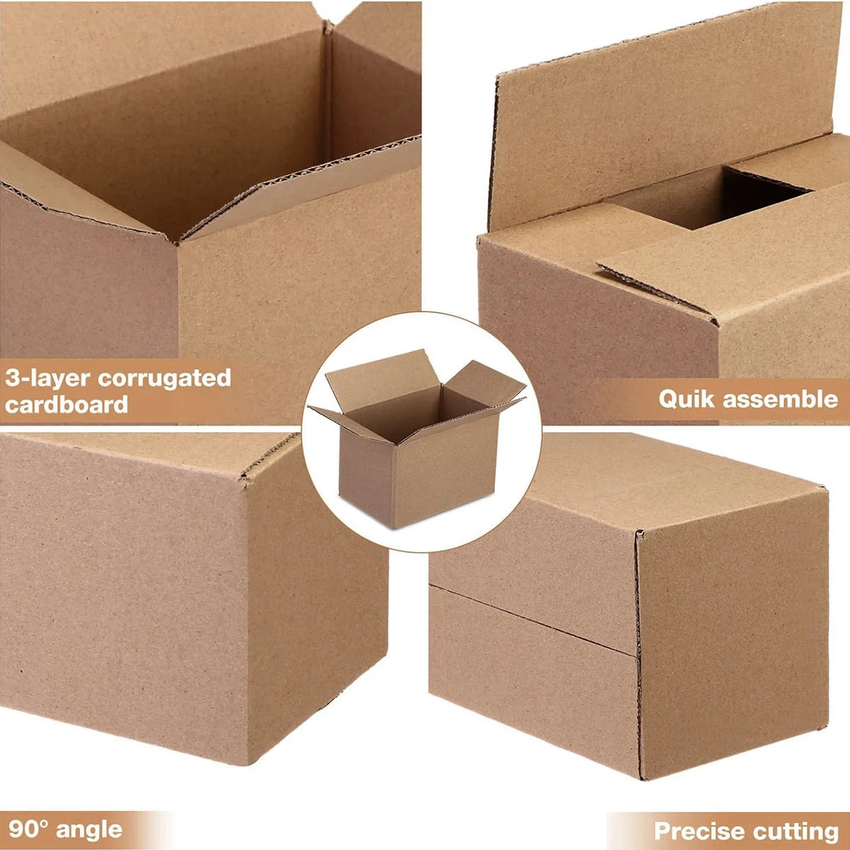 Corrugated Moving Boxes 7.87" x 4.13" x 5.31"