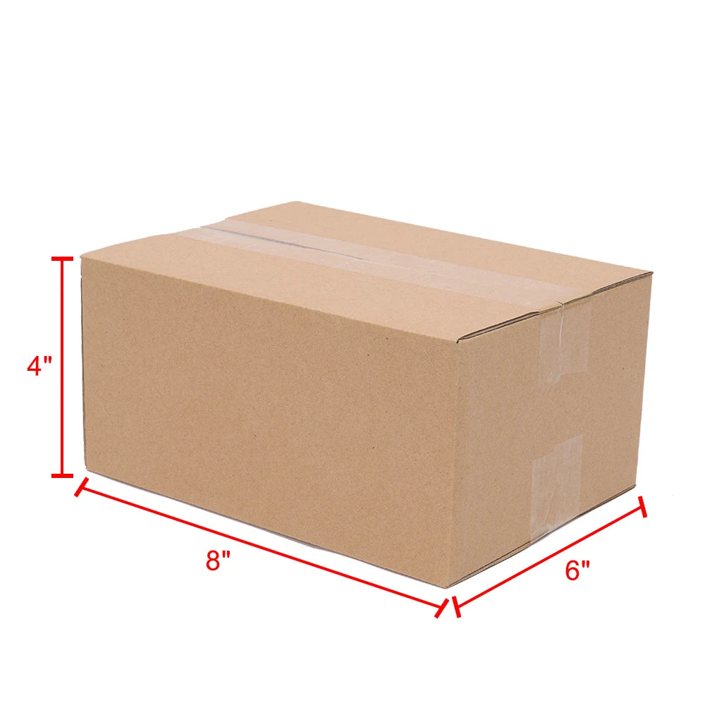 Corrugated Moving Boxes 8"x6"x4" (100pcs)