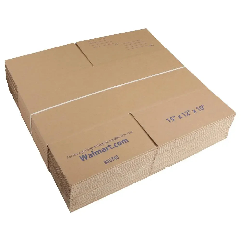 Recycled Moving Boxes 15" x 12" x 10" (30pcs)