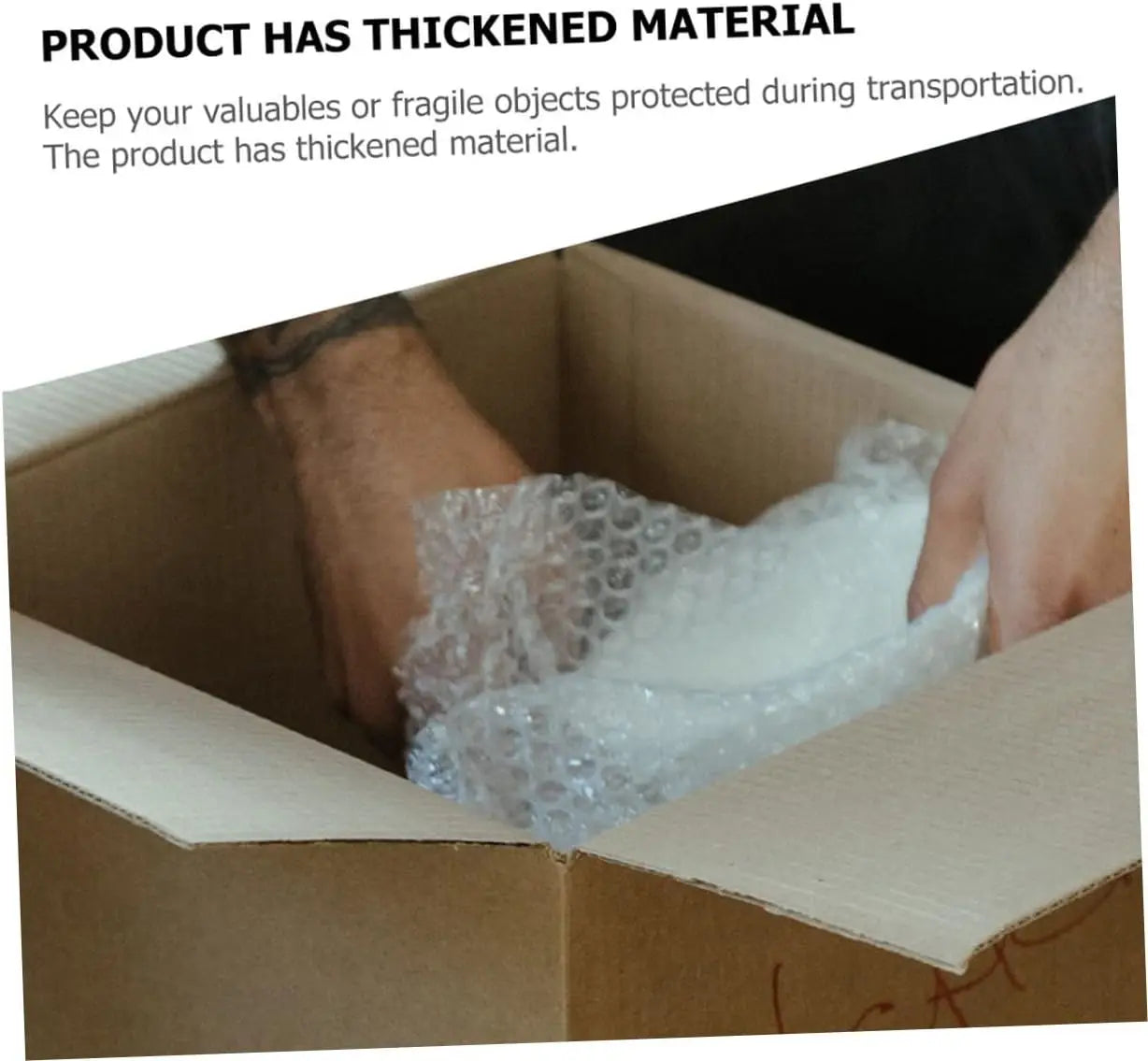 bubble wrap inside a box