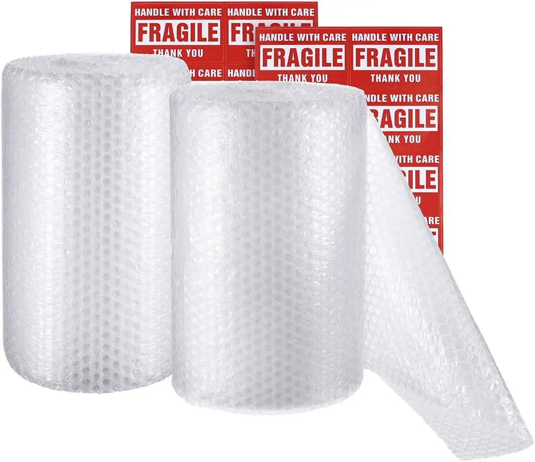 two rolls of bubble wrap