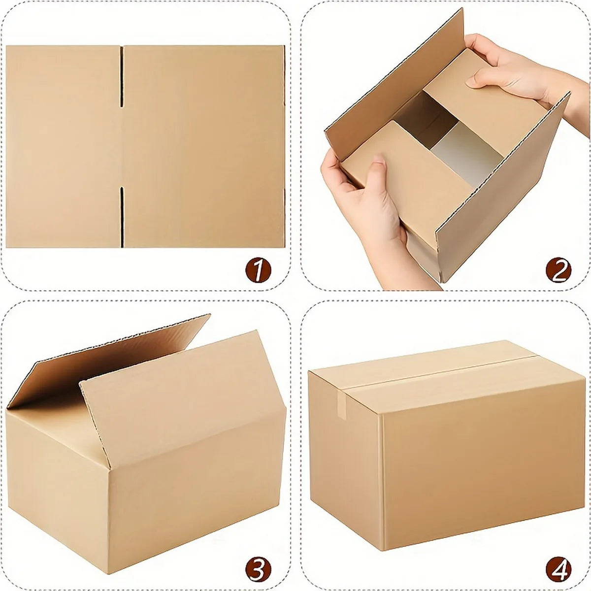 Corrugated Moving Boxes 7.87" x 4.13" x 5.31"