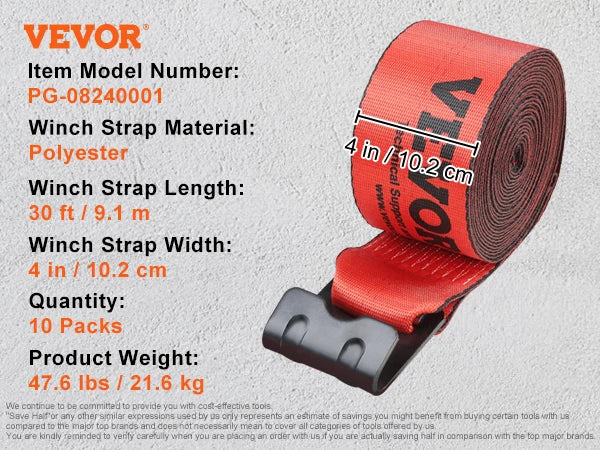 VEVOR Winch Straps